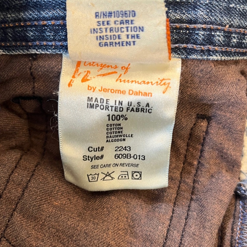 Citizens of Humanity Jagger Bootcut Jeans Mens 38x31 Blue Medium Wash Z-Fly 609 - Picture 13 of 16